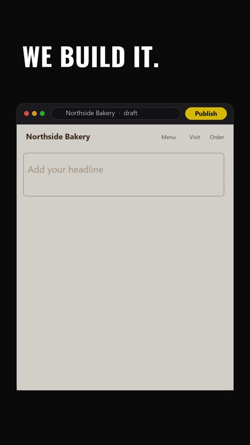 Skorp7 website ad: need a website?